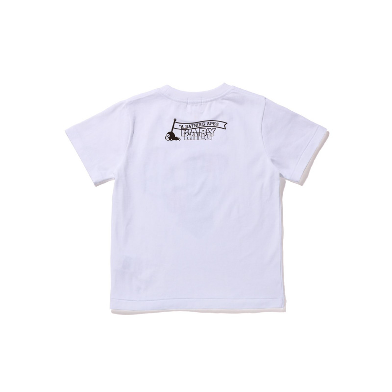 Детская футболка A BATHING APE 0ZXTEK310021I (белая) — фото 6