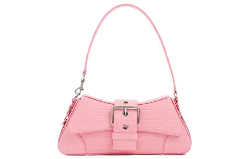 Balenciaga Lindsay Calfskin Handbag, Shoulder Bag Women's Pink