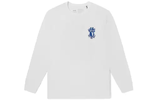 Vans T Shirts Unisex White Crew Neck Moderate Straight Fit