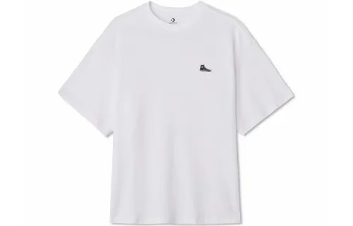 Converse Drop Shoulder Sleeve T-Shirt Men's White