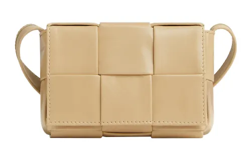 Bottega Veneta Candy Cassette Intreccio Crossbody Bag Mini Porridge