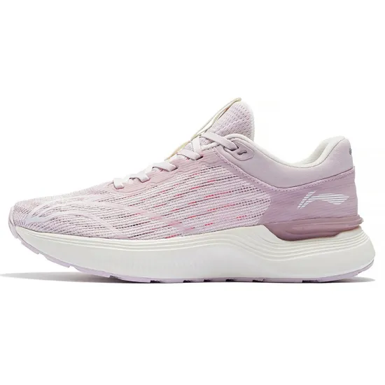 LINING Light And Shadow Element Running Shoes Women's Low-Top Dusty Pink Purple/Ecru