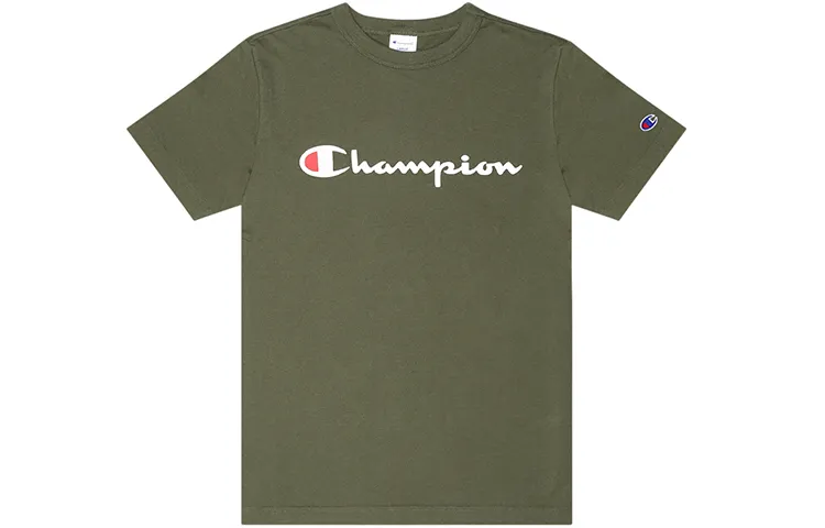 Champion T Shirt Unisex Army Green
