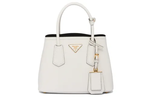 PRADA Leather Shoulder Bag, Crossbody Bag, Handbag Mini Women's White