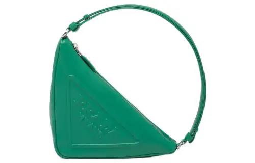 PRADA Leather Handbag Women's Green