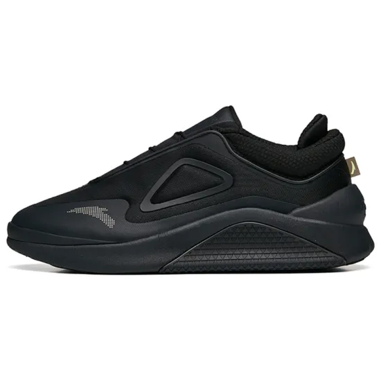 Anta Cushioning, Slip Resistant, Abrasion Resistant, Breathable Low Top Casual Shoes Men's Black