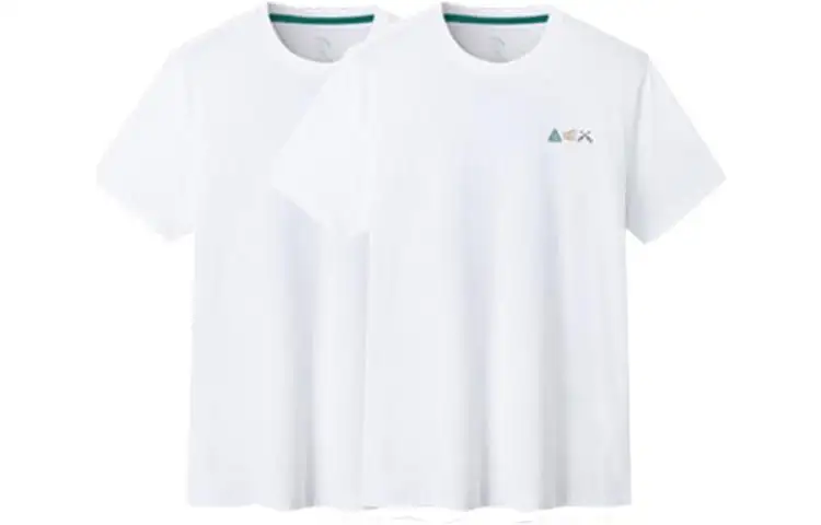 Anta T Shirt Unisex 2 Pack White