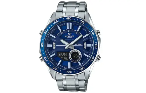 CASIO Men EDIFICE 46.6mm Blue Watch EFVC-100D-2A