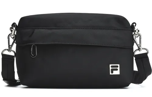 FILA Fabric Shoulder Bag, Crossbody Bag, Handbag Regular Women's Pitch Black