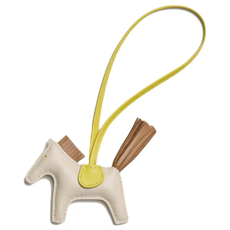 Hermès Pre Owned 2022 Milo Lambskin GriGri Rodeo Bag Charm Pm