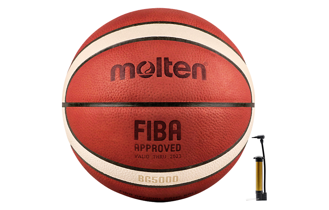 Molten Cow Leather Basketball Durable Red White Size 7 6 Size Training Competition Unisex