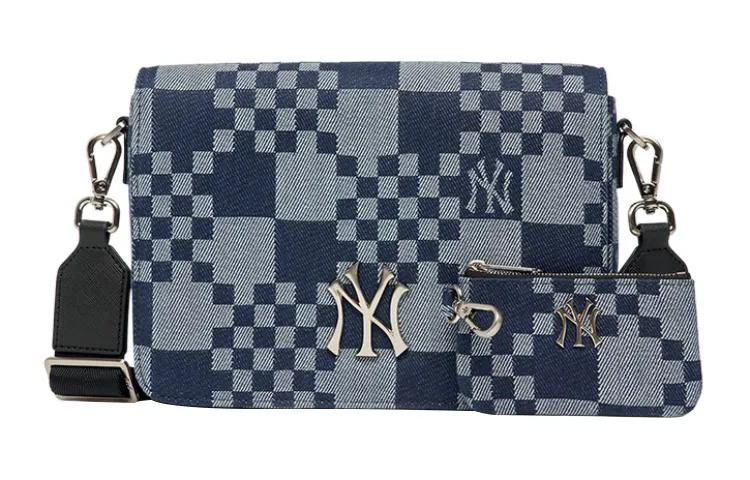 MLB Cotton Combo Bag, Shoulder Bag, Crossbody Bag Regular Unisex Dark Marine Blue Gray