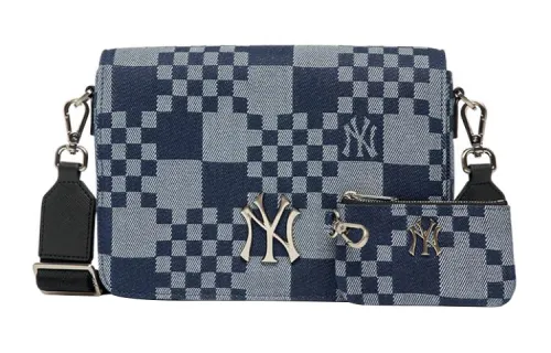 MLB Cotton Combo Bag, Shoulder Bag, Crossbody Bag Regular Unisex Dark Marine Blue Gray