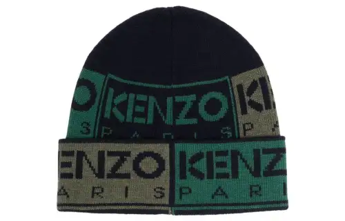 【Previous Season】intarsia-knit wool-cotton beanie