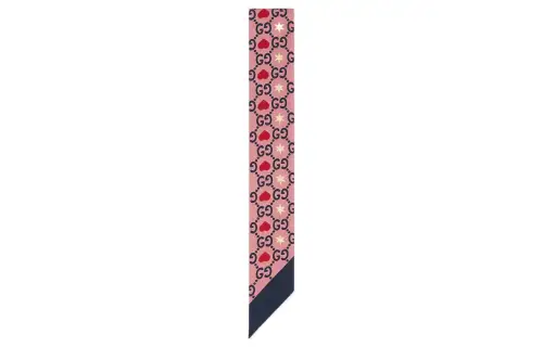 GUCCI Silk Scarves Women's Pink
