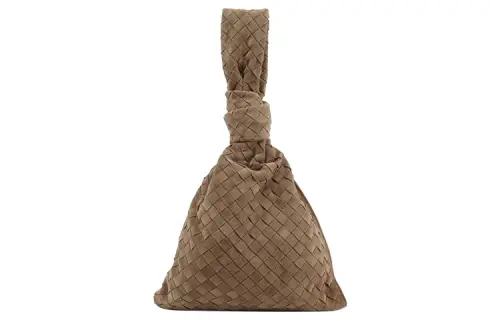 Bottega Veneta Suede Clutch Women's Brown