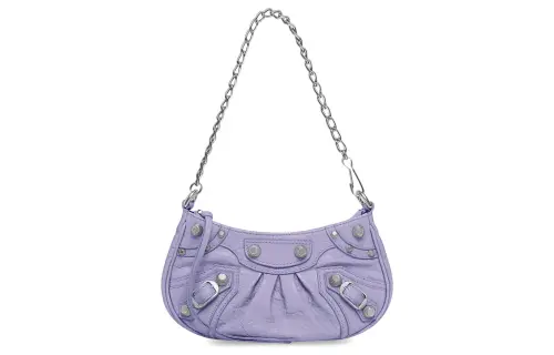 Balenciaga Le Cagole Mini Bag With Chain Lilac