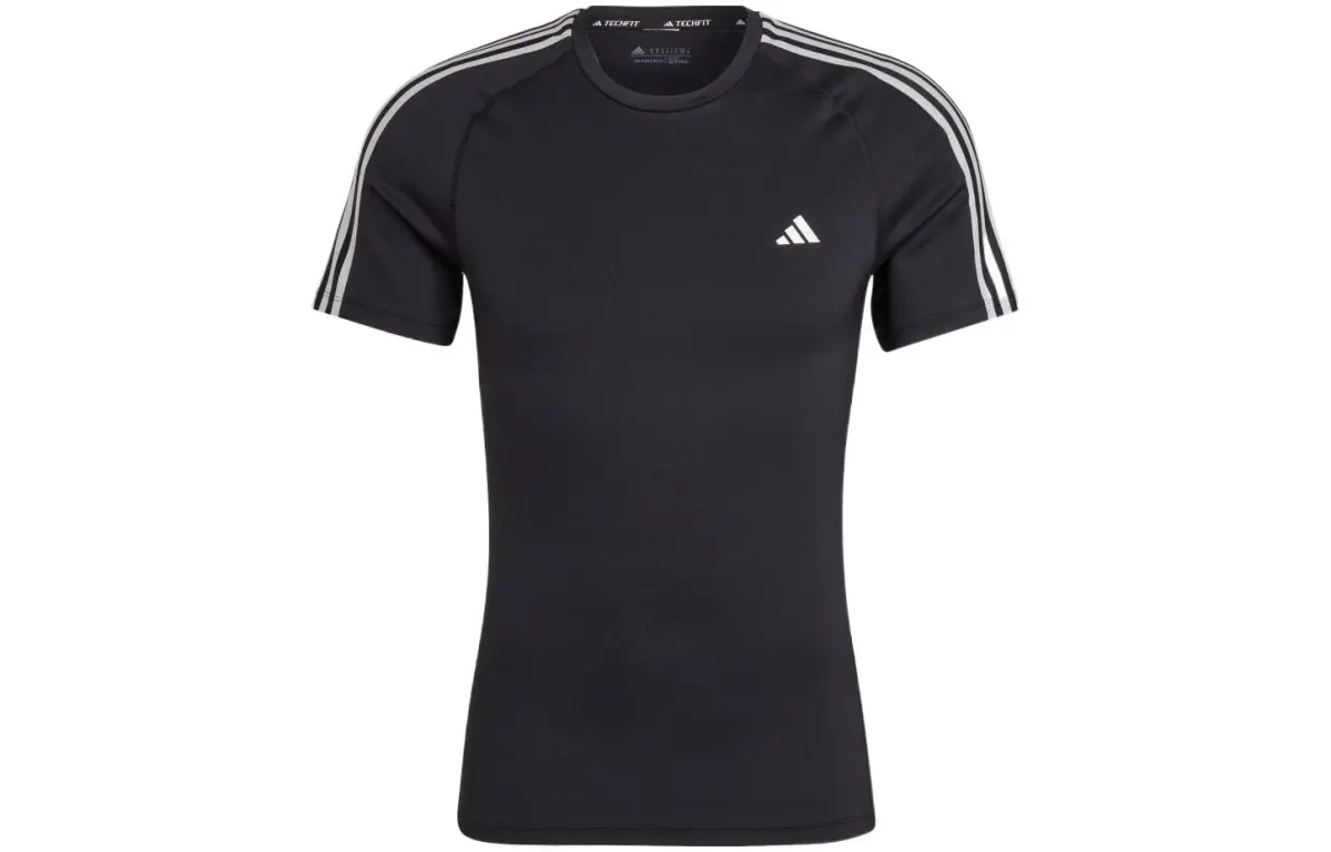 Adidas Techfit 3 Stripes Training Tee