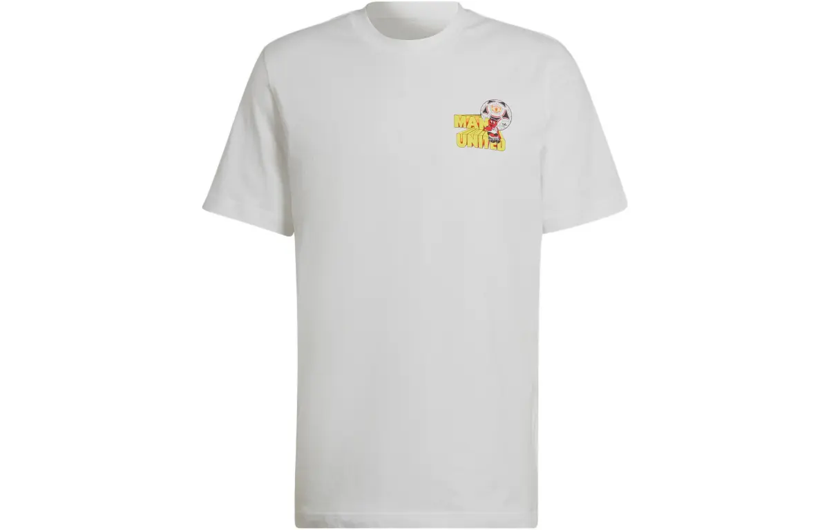 Adidas Originals T-Shirts Men's White Crew Neck Moderate Straight Fit
