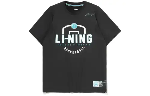Li Ning Sports Basketball Collection T Shirt Men's Black