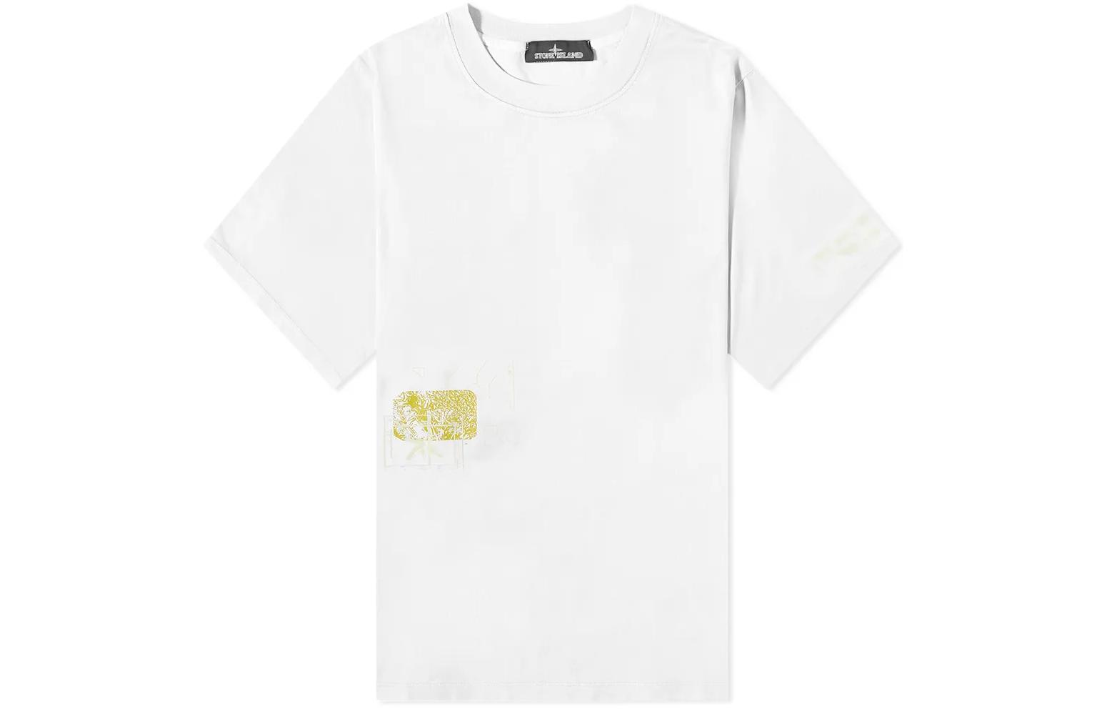 Мужская футболка STONE ISLAND (белая)