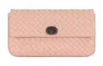Bottega Veneta Cow Leather Clutch Women's Pink