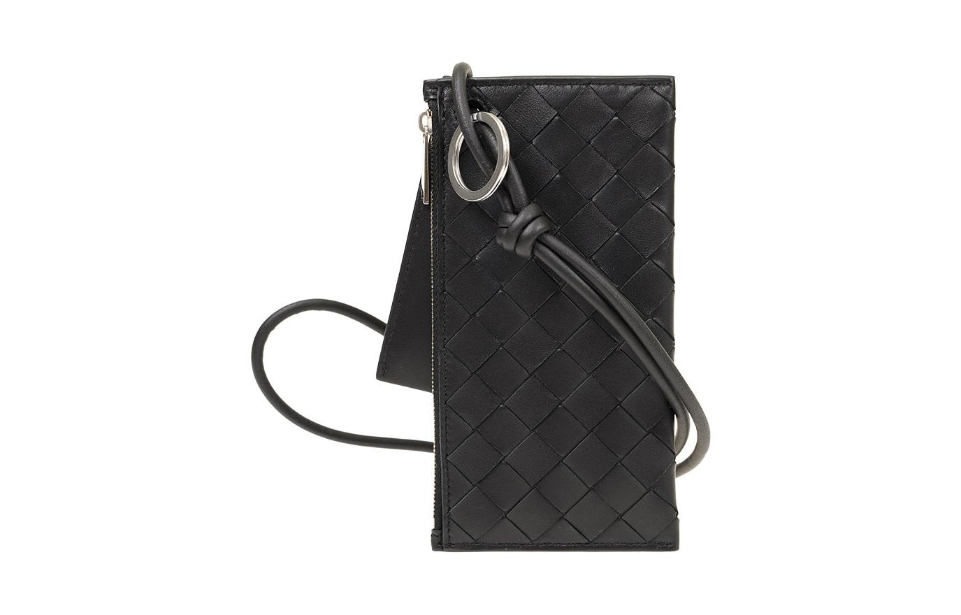 Bottega Veneta Double Pouch Crossbody Black