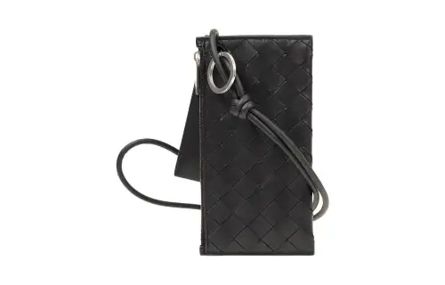 Bottega Veneta Double Pouch Crossbody Black