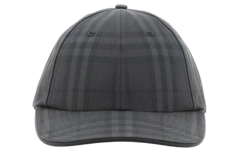 【Previous Season】embroidered-logo check cotton cap