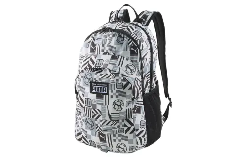 PUMA Polyester Backpack Regular Unisex Black White