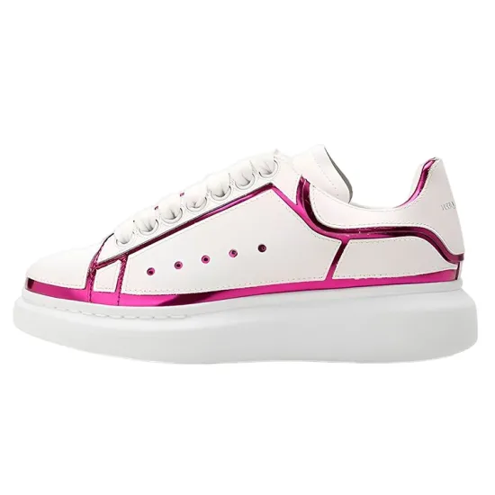 Alexander McQueen Casual Shoes Women's Low-Top White Pink