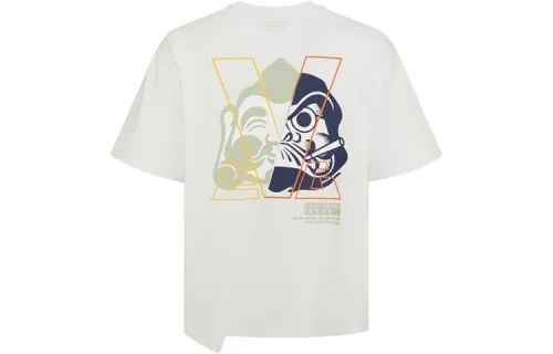 EVISU Drop Shoulder Sleeve T Shirt Men's Light Gray