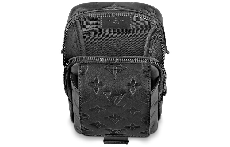 Мужская сумка Louis Vuitton Leather Monogram (черная) — фото 4