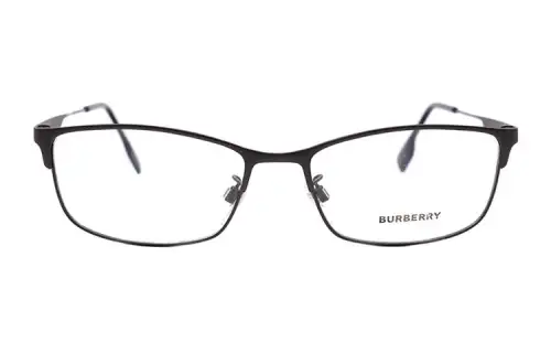 Burberry Titanium Rectangular Eyeglass Frames Men's