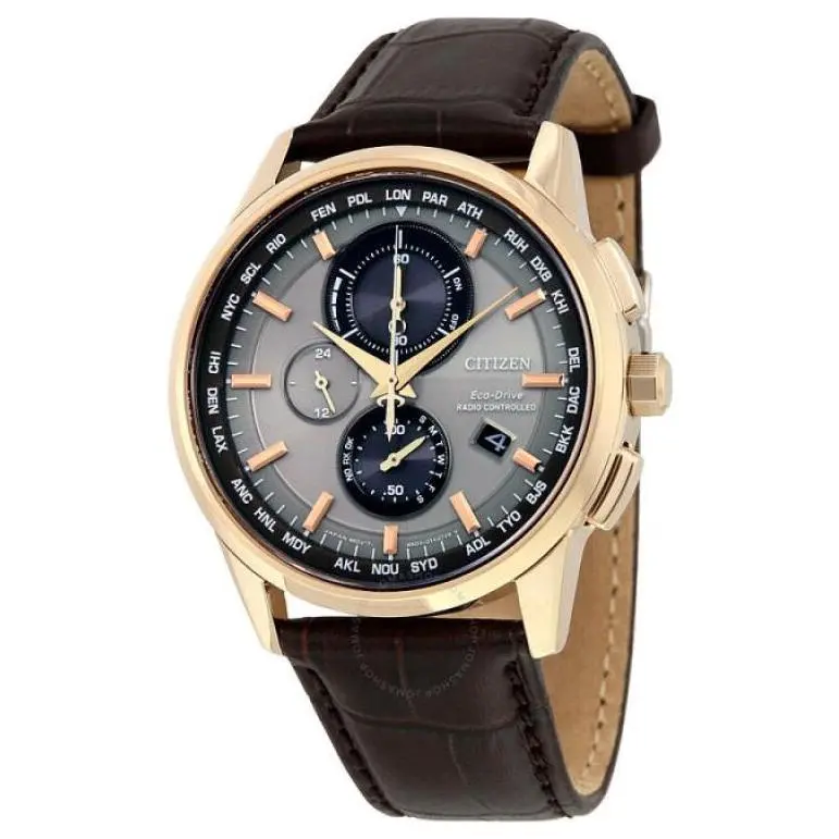 CITIZEN Ecology Drive Collection Light Powered Quartz Movement Genuine Leather Strap Watch