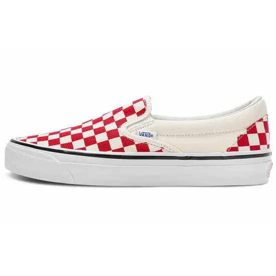Vans OG Classic Slip-On LX 'Checkerboard - Racing Red'
