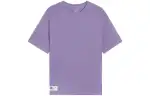 Li Ning T Shirts Men's Purple Crew Neck Moderate Straight Fit