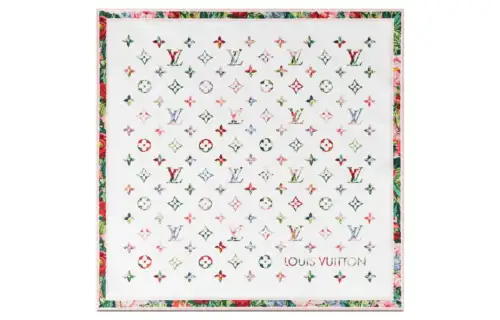 LOUIS VUITTON Mulberry Silk Scarves Women's