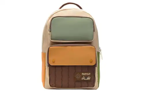Li Ning Badfive Polyester Backpack Regular Men's Dark Brown & Khaki