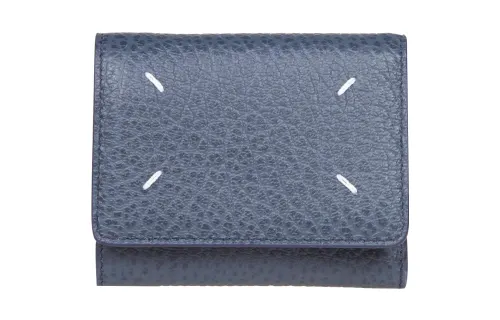 Maison Margiela Calfskin Wallet Women's Blue