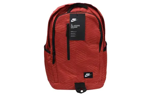 Nike Polyester Backpack Regular Unisex Red