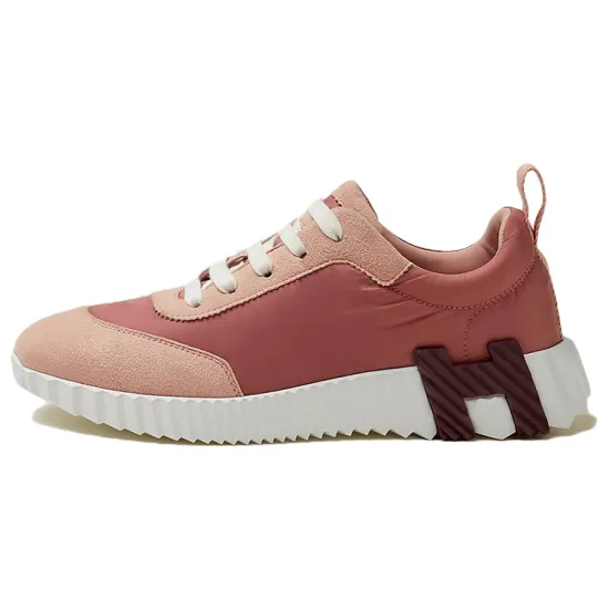 HERMES Bouncing Casual Shoes Women's Low-Top Pink