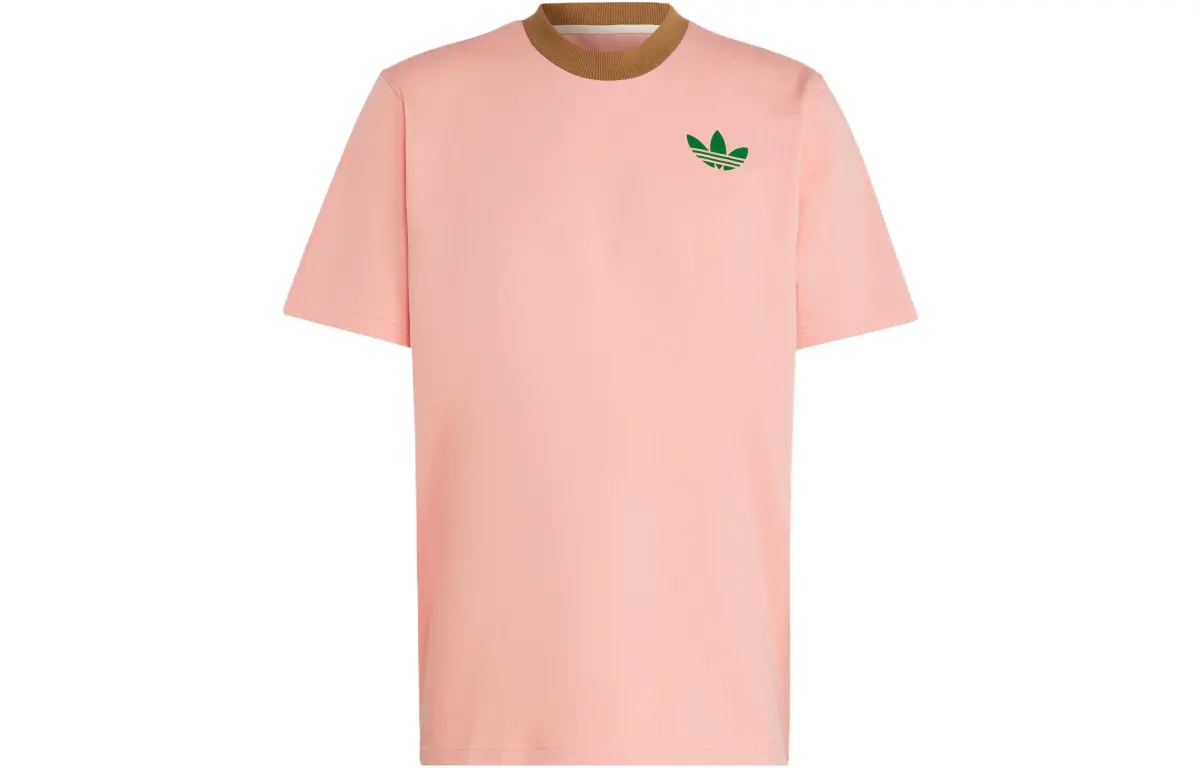 Adidas Originals Adicolor 70s LARGE TREFOIL TEE T Shirt Men's Pink