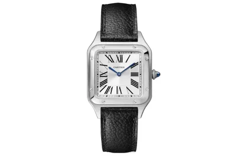 CARTIER SANTOS DE Quartz Movement Women's Watch Watch 38*27.5mm Silver Dial Stainless Steel Case