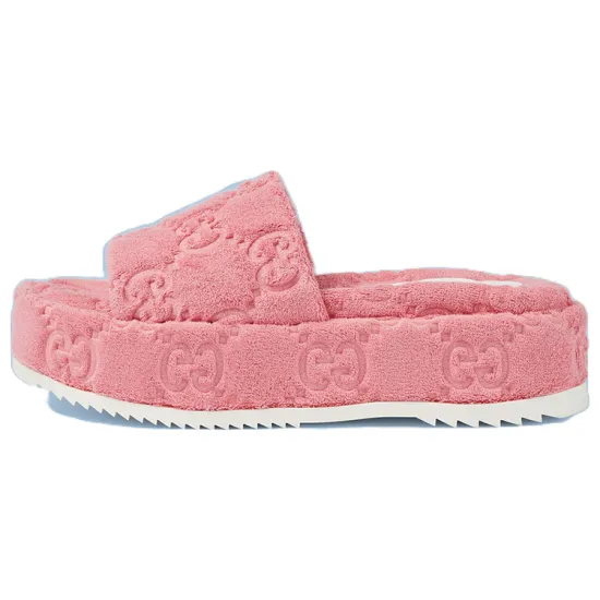 GUCCI Gg Platform Sandal Pink Women's