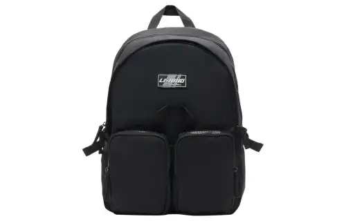 Li Ning Polyester Backpack Unisex Black
