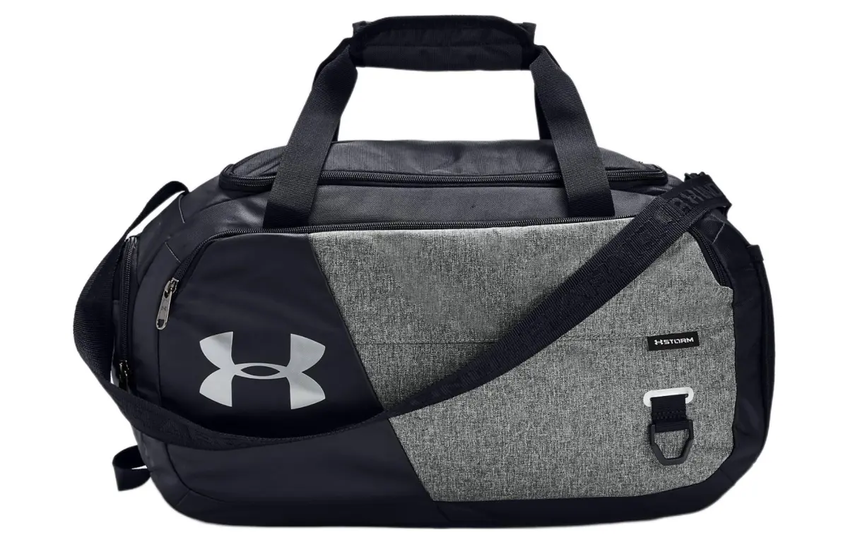 Under Armour Under Armour Polyester Shoulder Bag, Crossbody Bag, Handbag Regular Unisex Black Gray