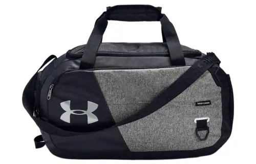Under Armour Under Armour Polyester Shoulder Bag, Crossbody Bag, Handbag Regular Unisex Black Gray