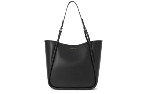 CHARLES&KEITH Soft Fabric Combo Bag, Tote Bag, Shopping Bag, Handbag, Shoulder Bag Women's Multicolor