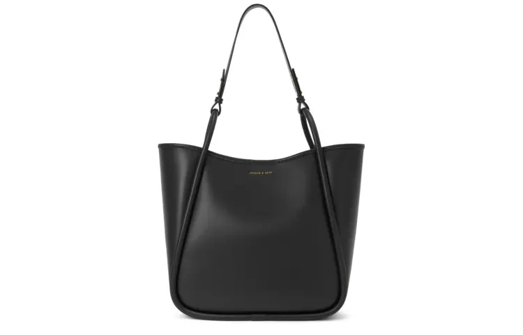 CHARLES&KEITH Soft Fabric Combo Bag, Tote Bag, Shopping Bag, Handbag, Shoulder Bag Women's Multicolor